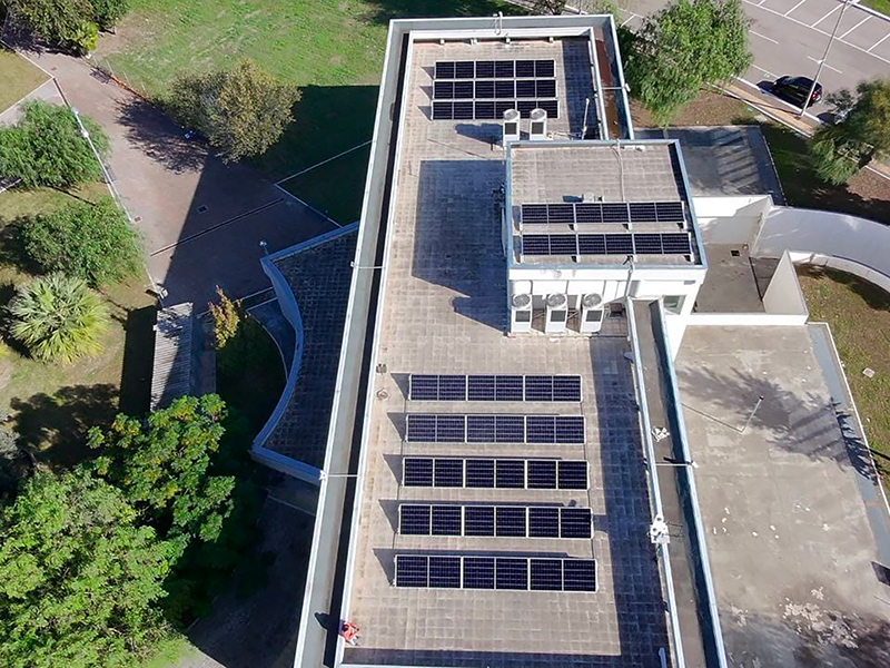 Impianto sperimentale dove vengono confrontate differenti tecnologie di moduli FV di recente commercializzazione.