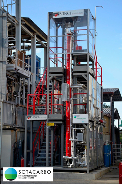Impianto Power-to-fuels presso il centro ricerca Sotacarbo S.p.A.